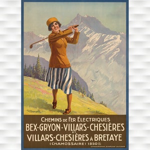 Bex-Gryon Switzerland Travel Poster