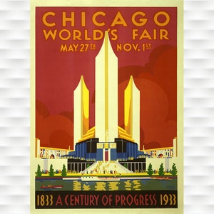 Chicago Century of Progress - World&#39;s Fair Poster