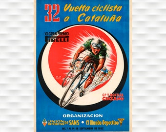 Vuelta a Cataluna Bicycle Race Poster