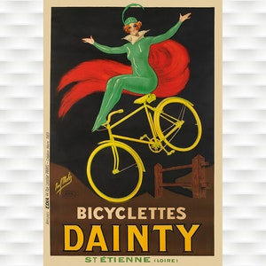 Bicycles Dainty Vintage Bicycle Poster