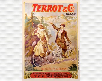 Terrot & Cie. Bicycle Poster - Cycling Poster Bicycle Art Vintage Bicycle Poster Cycling Art Tour de France Cycling Art