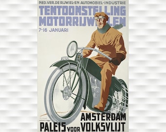Poster dell'Expo motociclistico di Tentoonstelling
