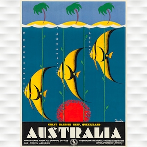 Great Barrier Reef - Australia Travel Poster