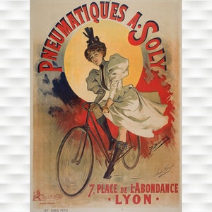 Pneumatiques A Soly Bicycle Poster