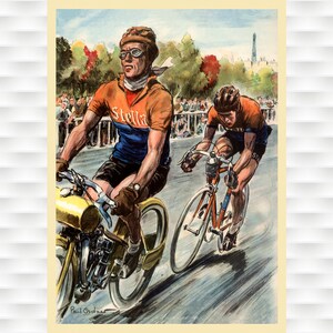 Criterium des As Vintage Bicycle Poster