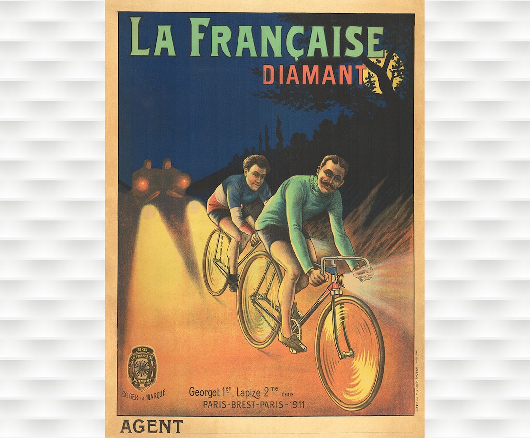Paris-brest-paris La Francaise Bicycle Poster UK