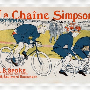 La Chaine Simpson - Vintage Bicycle Poster -  Toulouse-Lautrec