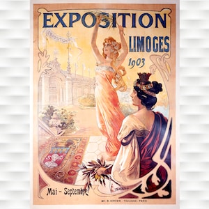 Limoges Exposition French Poster