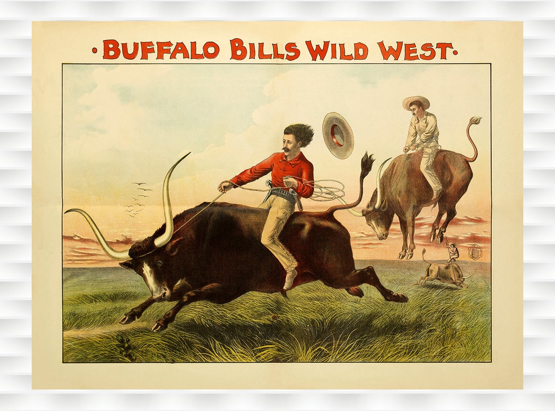 Buffalo Bills Wild West Vintage Poster - Etsy