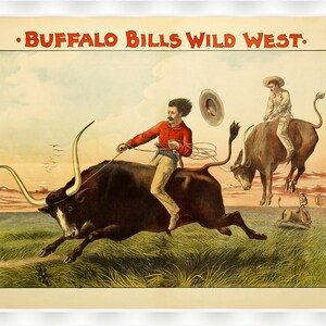 Buffalo Bills Wild West Vintage Poster