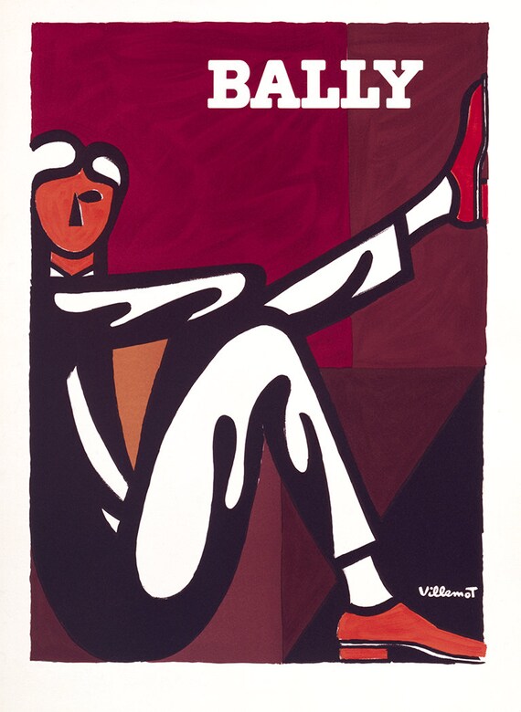 Bally La Chaussure Qui Habille ポスター Bally La Chaussure Qui