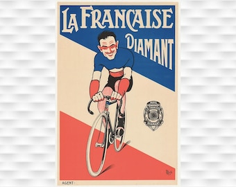 La Francaise – Original Vintage Radsportplakat