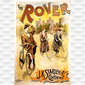 The Rover Vintage Bicycle Poster