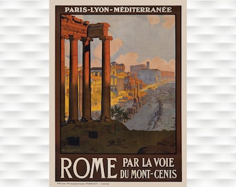 Italiaanse vintage reisposter Rome