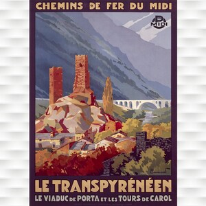Le Transpyreneen Travel Poster