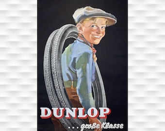 Póster de neumáticos Dunlop