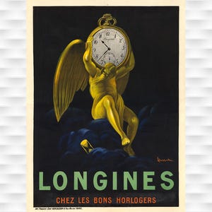 Longines Watch Poster - Cappiello Poster