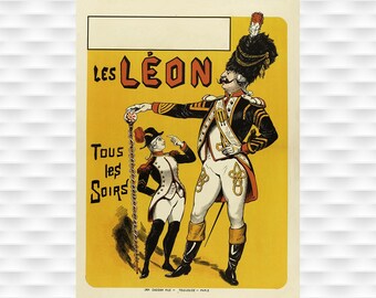Affiche Vintage Folies Bergère 'Vive La Folie' 60x90cm - Poster Haute Qualité, Neuf