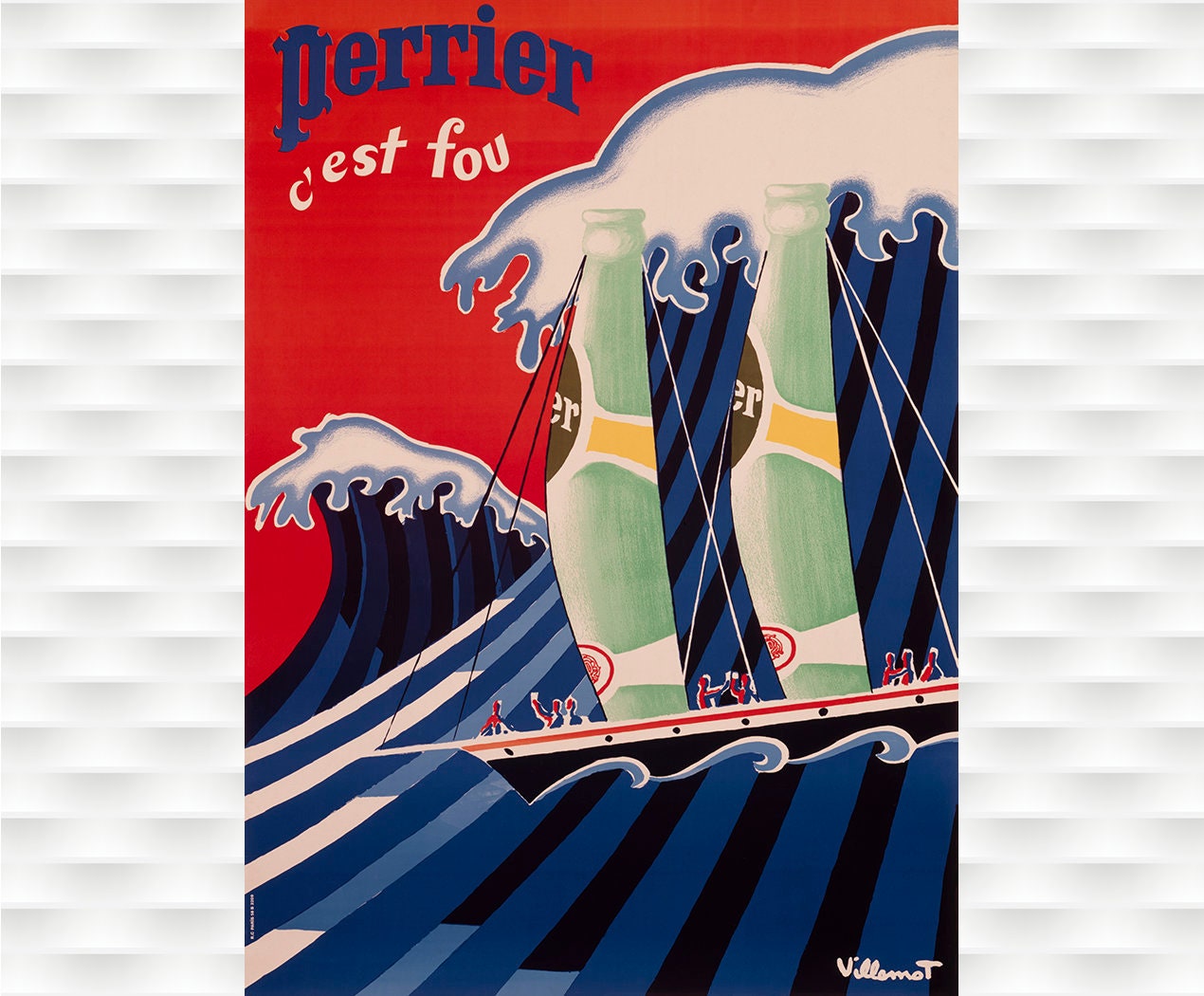Perrier Vintage Poster - Etsy