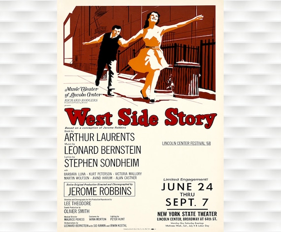 Poster West Side Story – 50x70cm, Affiche Cinéma Haute Qualité, Neuf