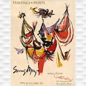 Paintings and Prints Exhibition Poster