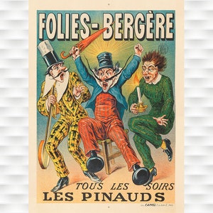 Folies-Bergere Vintage Poster