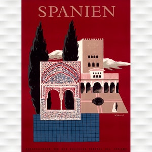 Spanien Vintage Travel Poster