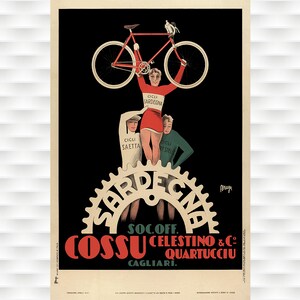 Sardegna Vintage Bicycle Poster