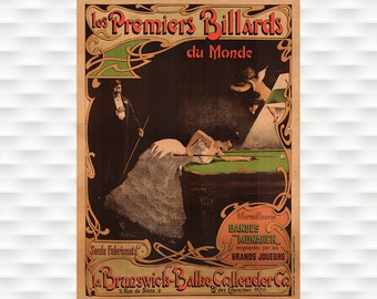 Brunswick Billards Poster - billard table poster pool poster pool table poster