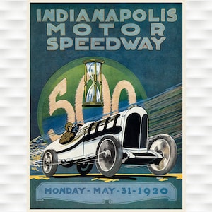 1920 Indianapolis Motor Speedway - Indy 500 Poster Prints