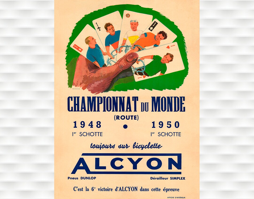 Plaque Publicitaire Ancienne Vélo Alcyon - Aluminium - Cyclisme Vintage