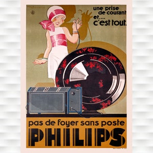 Phillips Radio Vintage Poster