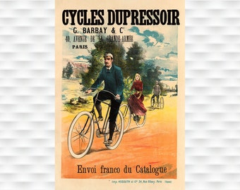 Cycles Dupressor Bicycle Poster