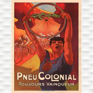 Pneu Colonial Bicycle Poster