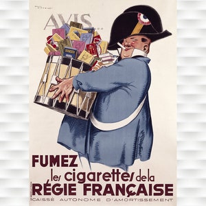 Fumez Cigarettes Vintage Poster