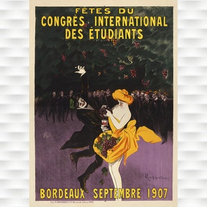 Bordeaux Wein Poster - Cappiello Poster