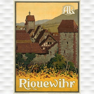 Riquewihr France Travel Vintage Poster