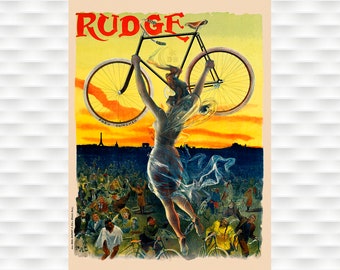 Rudge Vintage Bicycle Poster Vintage