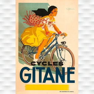 Afiche de la bicicleta Cycles Gitane