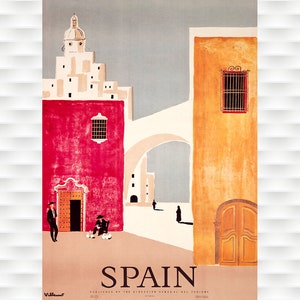 Spain Vintage Travel Poster