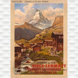 Zermatt Reiseposter