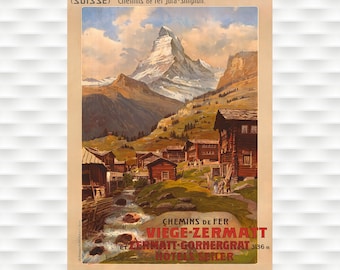 Zermatt Travel Poster