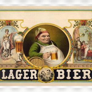 Lager Beer Vintage Poster