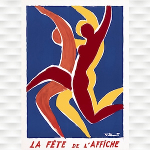 Affiche vintage La Fête de l'Affiche