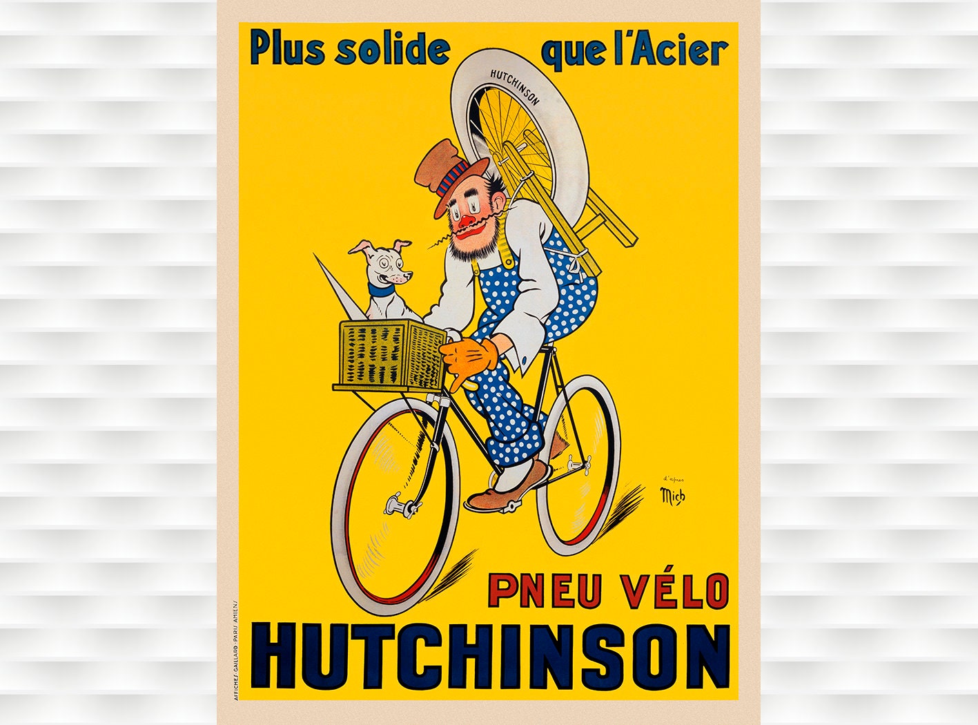 Pneu Velo Hutchinson Fahrrad Poster