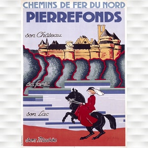 Pierrefonds Chateau - Vintage Poster Prints