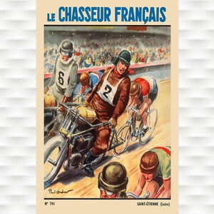 Le Chasseur Francais Vintage Bicycle Poster
