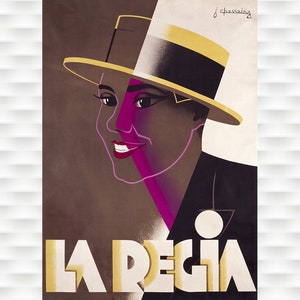 La Regia Poster - Jean Chassing Vintage Poster
