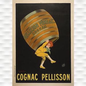 Póster Vintage Cognac Pellisson - Cappiello Póster