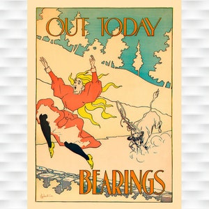 Bearings Vintage Bicycle Poster